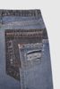 INF®️| QUẦN JEANS HIGHT STREET HOA ĐIỀU IN KỸ THUẬT SỐ DÁNG SUÔNG UNISEX INF 13424