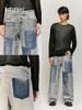 INF®️| QUẦN JEANS HIGHT STREET HOA ĐIỀU IN KỸ THUẬT SỐ DÁNG SUÔNG UNISEX INF 13436