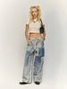 INF®️| QUẦN JEANS HIGHT STREET HOA ĐIỀU IN KỸ THUẬT SỐ DÁNG SUÔNG UNISEX INF 13436