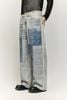 INF®️| QUẦN JEANS HIGHT STREET HOA ĐIỀU IN KỸ THUẬT SỐ DÁNG SUÔNG UNISEX INF 13436