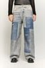 INF®️| QUẦN JEANS HIGHT STREET HOA ĐIỀU IN KỸ THUẬT SỐ DÁNG SUÔNG UNISEX INF 13436