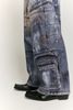 INF®️| QUẦN JEANS HIGHT STREET HOA ĐIỀU IN KỸ THUẬT SỐ DÁNG SUÔNG UNISEX INF 13440
