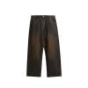 INF®️| QUẦN JEANS ỐNG RỘNG WASH BÙN VÀNG INF 12377