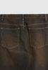 INF®️| QUẦN JEANS ỐNG RỘNG WASH BÙN VÀNG INF 12377
