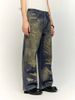INF®️| QUẦN JEANS HIGHT STREET HOA ĐIỀU IN KỸ THUẬT SỐ DÁNG SUÔNG UNISEX INF 13423