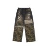 INF®️| QUẦN JEANS HIGHT STREET HOA ĐIỀU IN KỸ THUẬT SỐ DÁNG SUÔNG UNISEX INF 13444