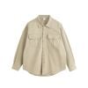 INF®️| ÁO KHOÁC SƠ MI DÀI TAY RETRO BAO HỘ VẢI THÔ UNISEX INF 7070