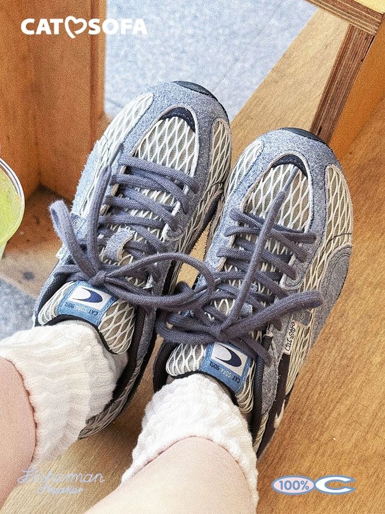 CATSOFA ™️| GIÀY SNEAKER FISHERMAN LIGHT BLUE UNISEX CAT&SOFA CS25003