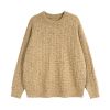 INF®️| ÁO SWEATER LEN SỢI WAFFLE HỌA TIẾT CỔ TRÒN UNISEX INF 10174