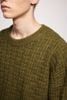 INF®️| ÁO SWEATER LEN SỢI WAFFLE HỌA TIẾT CỔ TRÒN UNISEX INF 10174