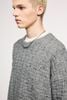 INF®️| ÁO SWEATER LEN SỢI WAFFLE HỌA TIẾT CỔ TRÒN UNISEX INF 10174