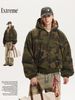 MADEEXTREME®️| ÁO KHOÁC HOODIE KHÓA KÉO MŨ TRÙM CAMO LOT LÔNG UNISEX MADE 230931