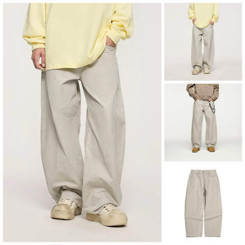 INF®️| QUẦN CỔ ĐIỂN RỘNG WASH RETRO NHẬT BẢN UNISEX INF 13375