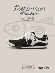 CATSOFA ™️| GIÀY SNEAKER FISHERMAN BLACK LƯỚI THÔ UNISEX CAT&SOFA CS25003
