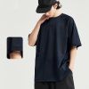 INF®️| ÁO THUN CỔ TRÒN NGẮN TAY DÁNG RỘNG LƯỚI THOÁNG KHÍ MÀU TRƠN INF 3028