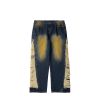 QUẦN JEANS ỐNG RỘNG WASH SỜN PHONG CÁCH RÁCH CỔ ĐIỂN/JEANS PANTS WASH UNISEX OVERSIZE INF 12257
