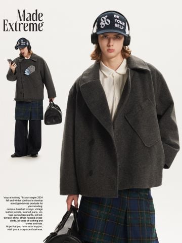 MADEEXTREME®️| ÁO KHOÁC LEN DÀY TRẦN BÔNG ẤM UNISEX MADE 240916