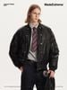 MADEEXTREME®️| ÁO KHOÁC BOMBER NỨT GIẢ THÂN NGẮN ẤM ÁP UNISEX MADE 241206