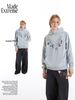 MADEEXTREME®️| ÁO KHOÁC HOODIE IN HÌNH VÒNG CỔ MŨ TRÙM THOẢI MÁI UNISEX W24004