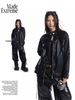 MADEEXTREME®️| ÁO KHOÁC DA PU CỔ ĐỨNG UNISEX 241146