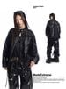 MADEEXTREME®️| ÁO KHOÁC DA PU CỔ ĐỨNG UNISEX 241146