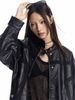 MADEEXTREME®️| ÁO KHOÁC DA PU CỔ ĐỨNG UNISEX 241146