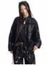 MADEEXTREME®️| ÁO KHOÁC DA PU CỔ ĐỨNG UNISEX 241146