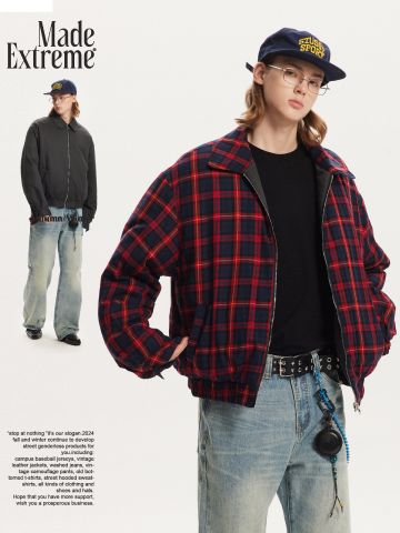 MADEEXTREME®️| ÁO KHOÁC HARRINGTON 2 MẶT DÀY ẤM ÁP COTTON UNISEX MADE 241232