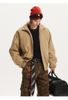 MADEEXTREME®️| ÁO KHOÁC CỔ ĐỨNG DÁNG RỘNG RETRO IN CHỮ COTTON UNISEX MADE 241235