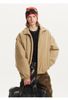 MADEEXTREME®️| ÁO KHOÁC CỔ ĐỨNG DÁNG RỘNG RETRO IN CHỮ COTTON UNISEX MADE 241235