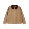 INF®️| ÁO KHOÁC VẢI NHUNG DETROIT VE ÁO TƯƠNG PHẢN RETRO UNISEX INF 5342