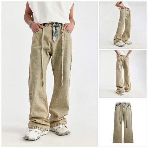 INF®️| QUẦN JEANS RÁCH ỐNG RỘNG INF 12431