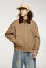 INF®️| ÁO KHOÁC VẢI NHUNG DETROIT VE ÁO TƯƠNG PHẢN RETRO UNISEX INF 5342
