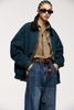 INF®️| ÁO KHOÁC VẢI NHUNG DETROIT VE ÁO TƯƠNG PHẢN RETRO UNISEX INF 5342