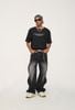 QUẦN JEANS ỐNG RỘNG WASH SỜN PHONG CÁCH CỔ ĐIỂN/JEANS PANTS WASH UNISEX OVERSIZE INF 12280