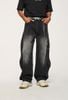 QUẦN JEANS ỐNG RỘNG WASH SỜN PHONG CÁCH CỔ ĐIỂN/JEANS PANTS WASH UNISEX OVERSIZE INF 12280