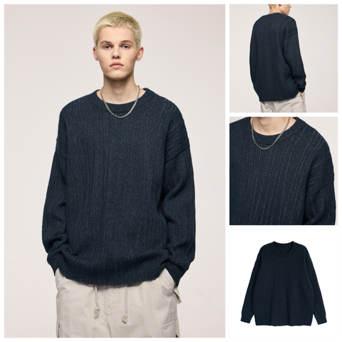 INF®️| ÁO SWEATER NHUNG MÀU TRƠN UNISEX INF 10175