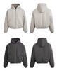 MADEEXTREME®️| ÁO KHOÁC MŨ TRÙM ĐẦU RETRO KHÓA KÉO LÓT LÔNG COTTON UNISEX MADE 241242