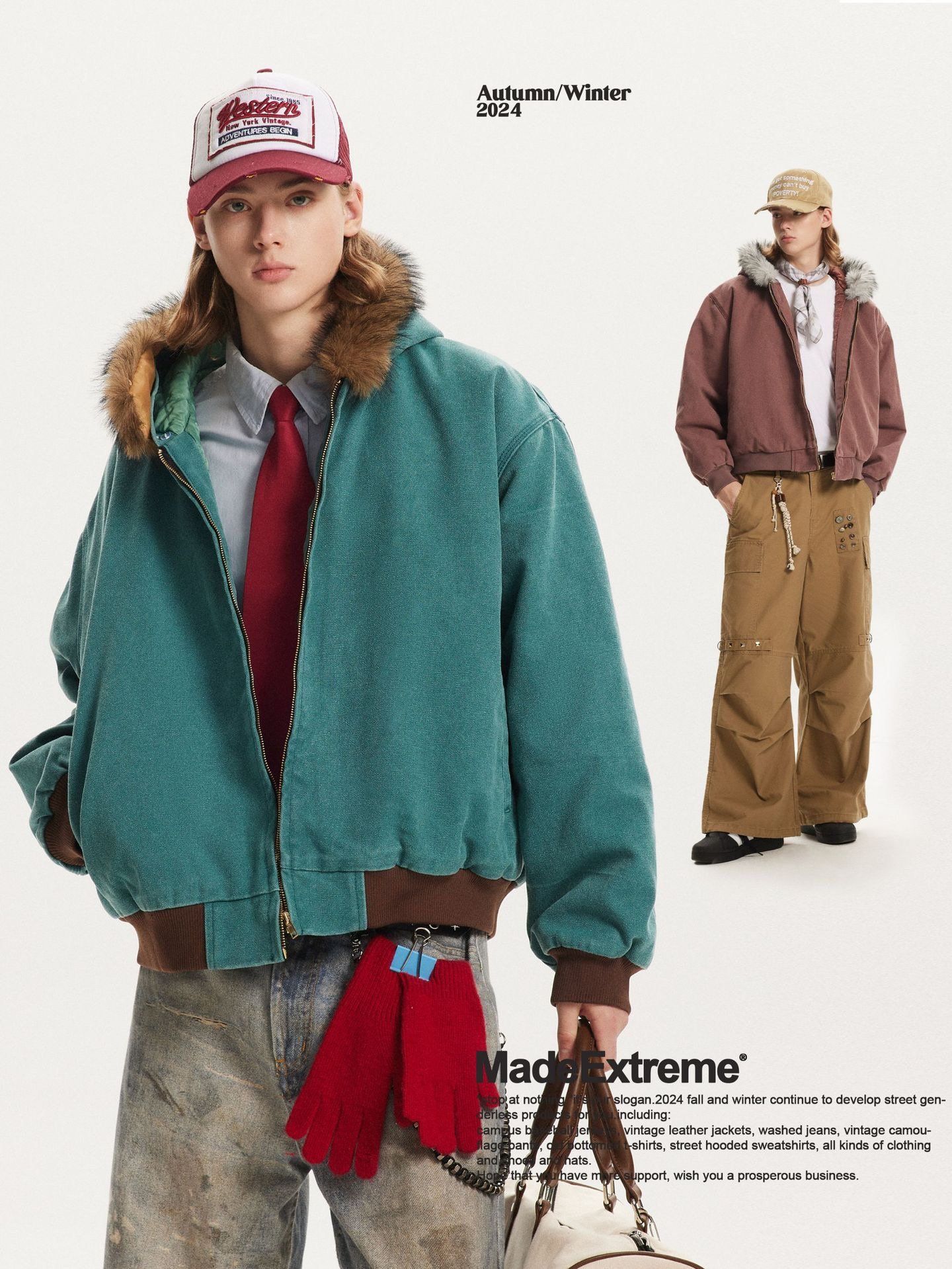 MADEEXTREME®️| ÁO KHOÁC BÔNG ĐÍNH CƯỜM COTTON  UNISEX MADE DY960