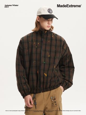 MADEEXTREME®️|ÁO KHOÁC COTTON CỔ CAO RETRO UNISEX MADE W003