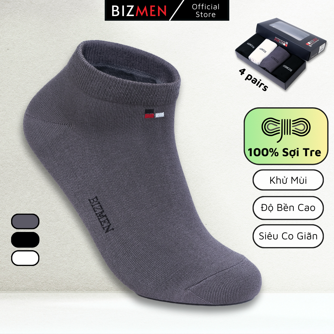 Tất Nam Công Sở Cotton Cổ Cao Kháng Khuẩn Khử Mùi Bizmen - BSC.018