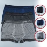 Combo 3 Quần Lót Boxer, Quần Sịp Boxer Nam Dệt Liền Sợi Bamboo Kháng Khuẩn, Khử Mùi, Co Giãn 4 Chiều Danco - SIP0003