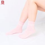 Tất Nữ Cotton Cao Cổ Melange 4 màu Pastel Cá Tính, Co Giãn Thoáng Khí MC.02.14