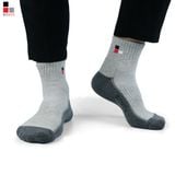 Tất, Vớ Nam Xù, Siêu Dày Thể Thao Cổ Trung Cotton, Kháng Khuẩn Khử Mùi Bizmen - CST.01