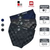 Set Hộp 3 Quần Sịp Nam Melange Hoạ Tiết Caro, Siêu Co Giãn, Thoáng Mát, Mềm Mại Trộn Màu - MN.20.19