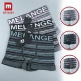 Combo 3 Quần Lót, Quần Sịp Boxer Nam Melange Chất Liệu Bamboo, Kháng Khuẩn - Khử Mùi, Thoáng Mát - MB.22.06