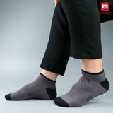 Tất Nam Cổ Ngắn Sợi Tre, Kháng Khuẩn-Khử Mùi Melange - MB.01.32