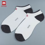 Tất Nam Cổ Ngắn Sợi Tre, Kháng Khuẩn-Khử Mùi Melange - MB.01.32