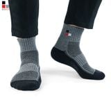 Tất, Vớ Nam Xù, Siêu Dày Thể Thao Cổ Trung Cotton, Kháng Khuẩn Khử Mùi Bizmen - CST.01