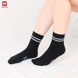 Tất Nữ Cotton Cao Cổ Melange 4 màu Pastel Cá Tính, Co Giãn Thoáng Khí MC.02.14